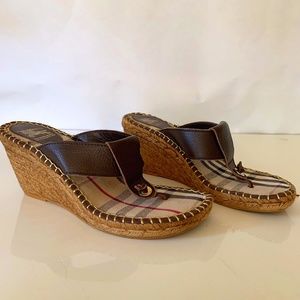 Burberry Wedge Sandals